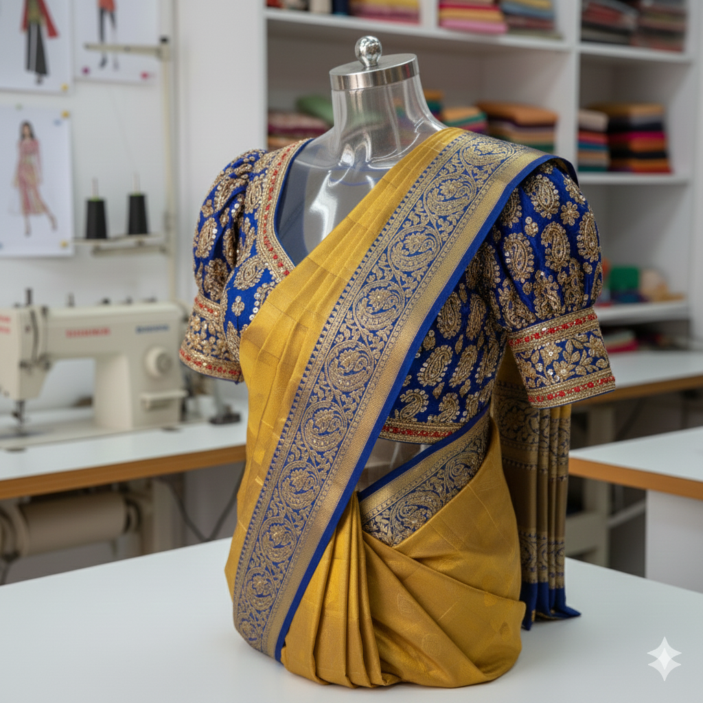 Saree Blouse Stitching Kundapura - Traditional saree blouse tailoring